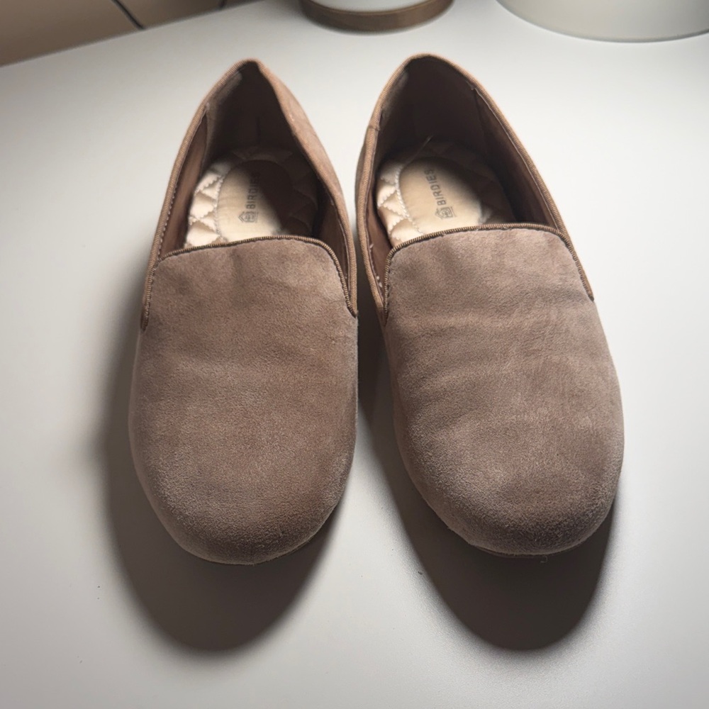 Birdies Women's Tan Suede Loafers